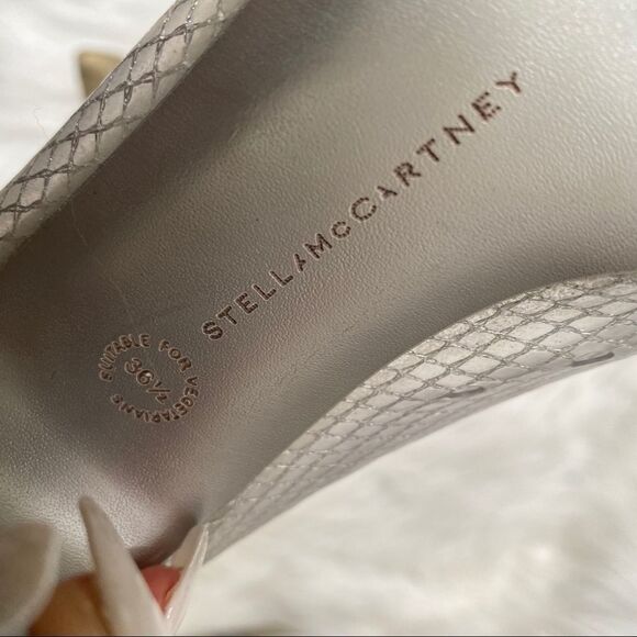 Stella McCartney clear PVC with linen pumps 6.5 - Picture 11 of 12